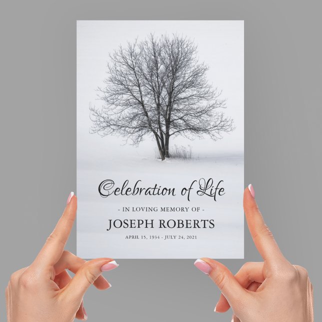 Celebration of Life | Funeral Tree Invitation (Creator Uploaded)