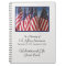 Celebration of Life Guest Book, American Flags