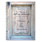Celebration of Life Guest Book, Old Wooden Door