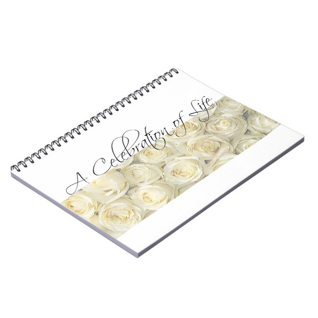 Celebration of Life guestbook Notebook (Left Side)