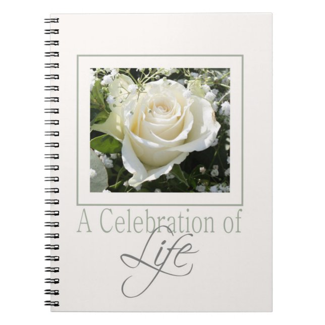 Celebration of Life guestbook Notebook (Front)