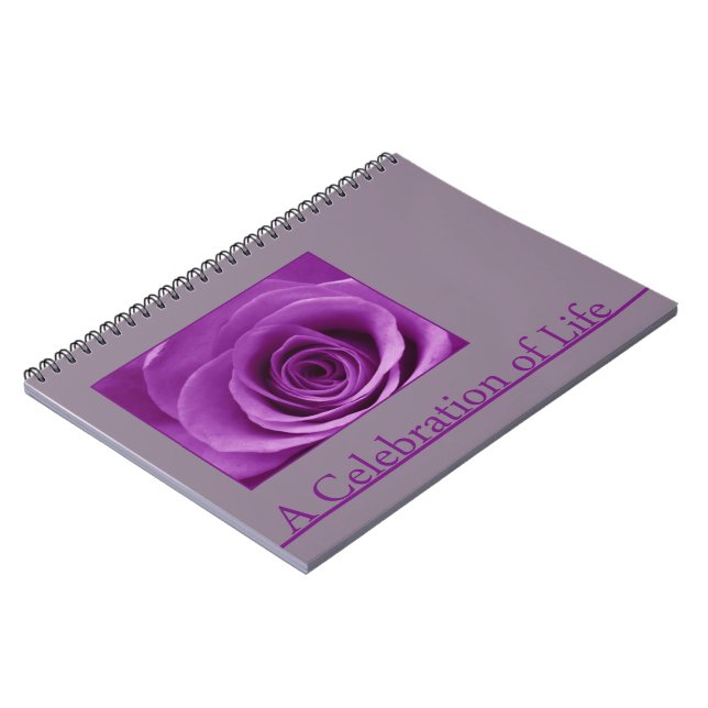 Celebration of Life guestbook Notebook (Left Side)