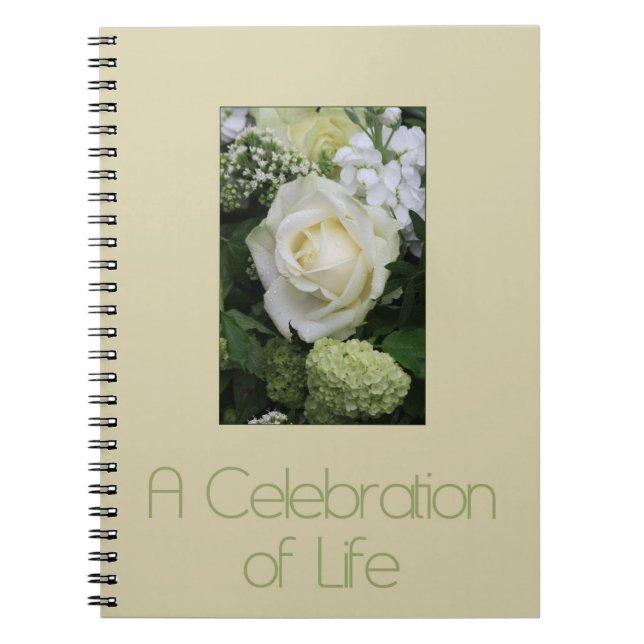 Celebration of Life guestbook Notebook (Front)