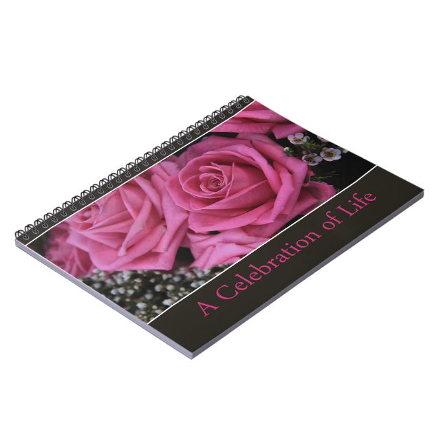 Celebration of Life guestbook Notebook (Left Side)