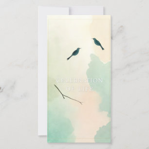 Celebration of Life Handmade Funeral Invitation