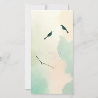 Celebration of Life Handmade Funeral Invitation