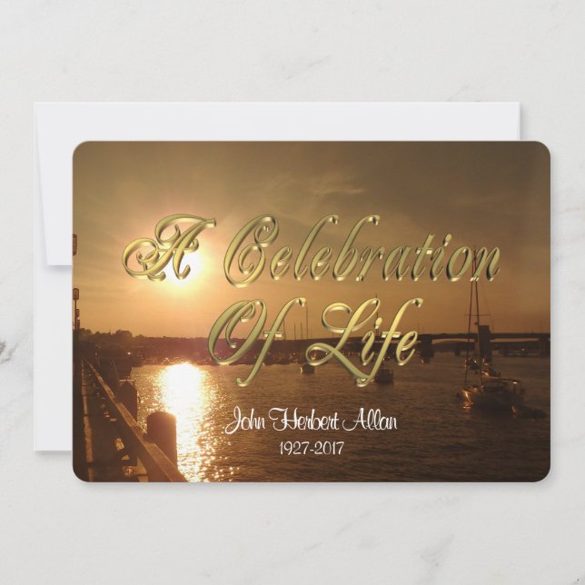 Celebration of life Invitation (Front)