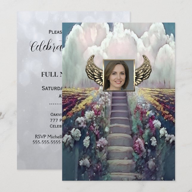 Celebration of Life Invitation (Front/Back)