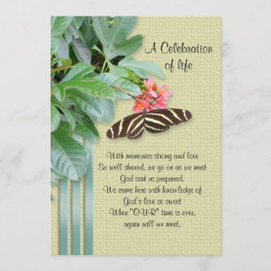 Celebration of life Invitation
