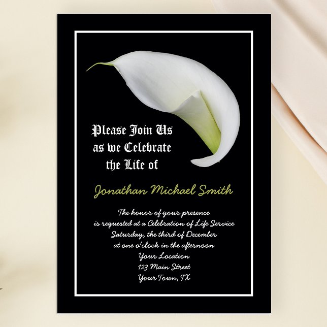 Celebration of Life Invitation (Creator Uploaded)