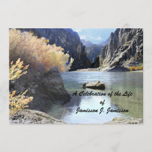 Celebration of Life Invitation Beautiful Scenery