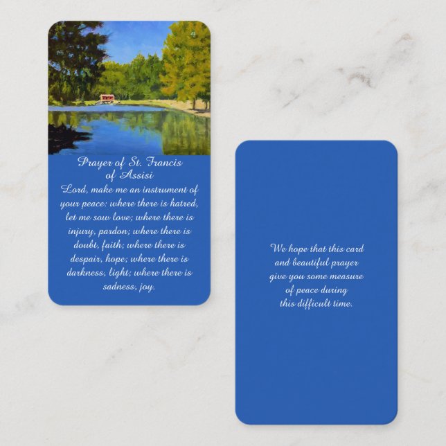 Celebration of Life Landscape Funeral Card (Front/Back)