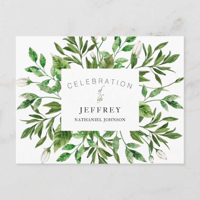 Celebration of Life & Loss Gathering Foliage Postcard (Front)