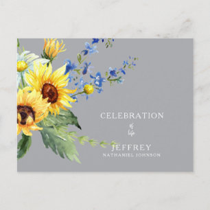 Celebration of Life Loss of Loved One Postcard
