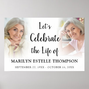 Celebration of Life Memorial 2 Photo Poster