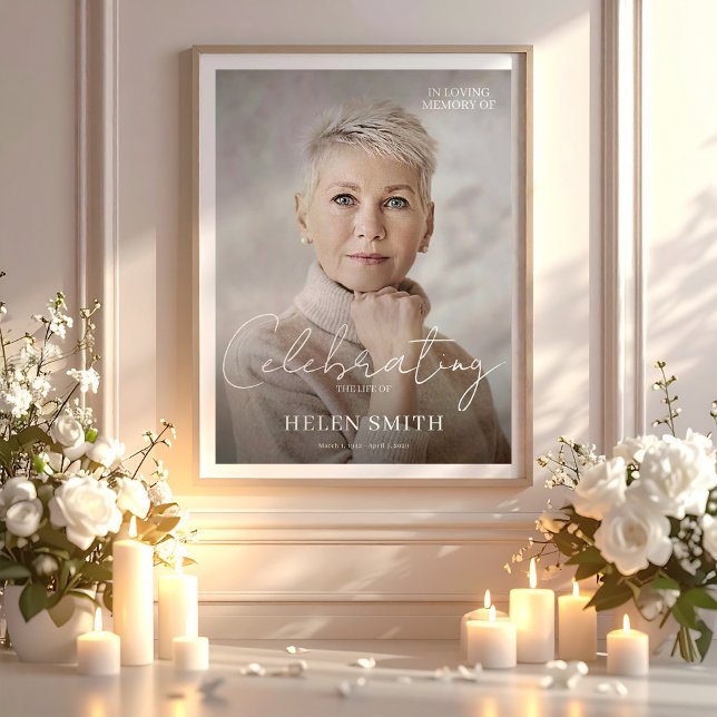 Celebration of Life, Memorial Photo Poster for Mum (Creator Uploaded)