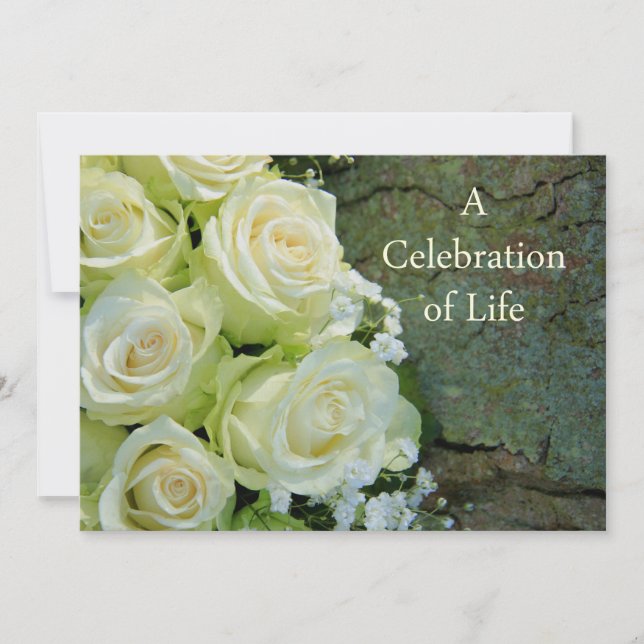 Celebration of Life Memorial Service Invitation (Front)