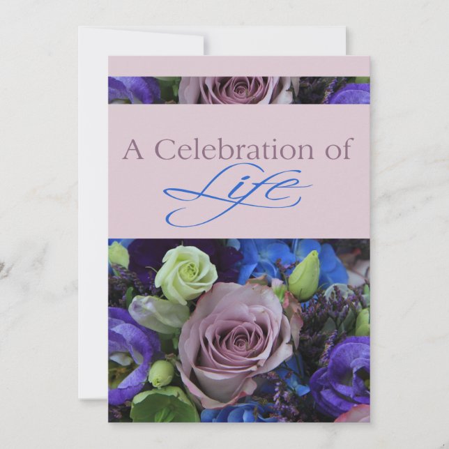 Celebration of Life Memorial Service Invitation (Front)