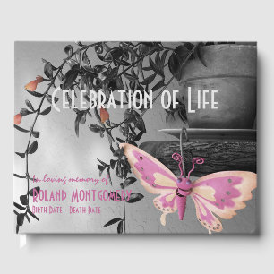 Celebration Of Life Monochrome Still Life Guest Book