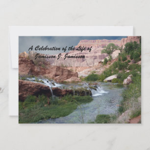 Celebration of Life, Nature, Waterfalls Invitation