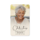 Celebration of Life Photo Bookmark Prayer Card
