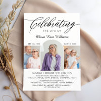 Celebration of Life Photo Collage Memorial