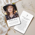 Celebration of Life Photo Funeral Prayer Card