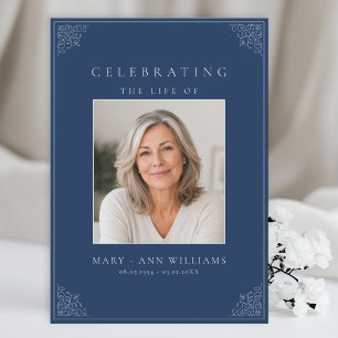 Celebration of Life Photo Funeral Sympathy Card