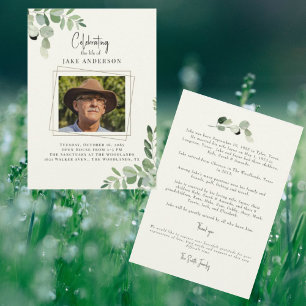 Celebration of Life Photo Invitation