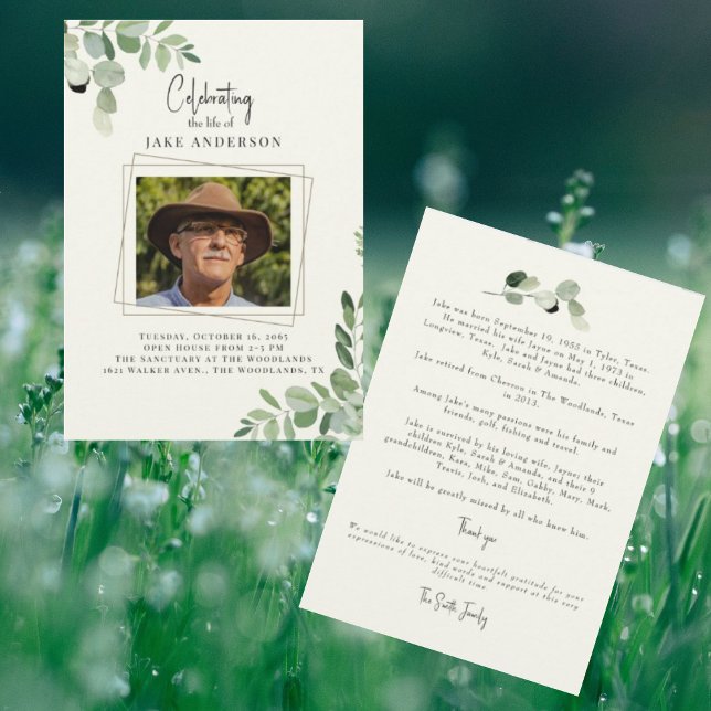 Celebration of Life Photo Invitation (Creator Uploaded)