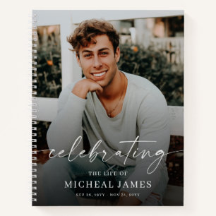 Celebration of Life Photo Memorial Funeral Notebook