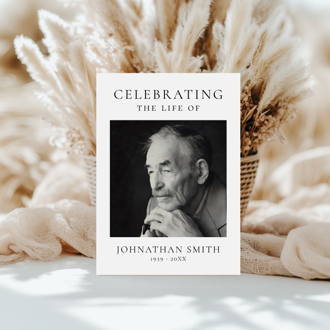 Celebration of Life Photo Memorial Funeral Programme (Creator Uploaded)