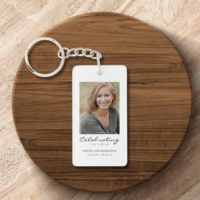 Celebration of Life  Photo Memorial Keepsake Key Ring (Creator Uploaded)