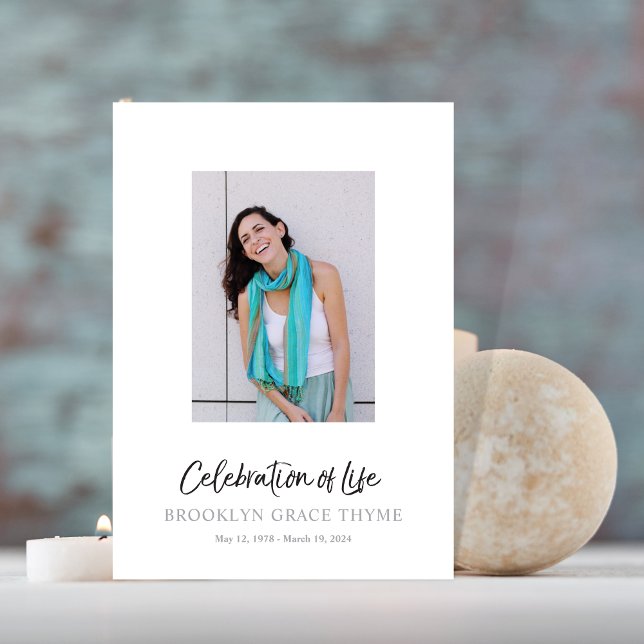 Celebration of Life Photo Memorial Program Programme (Creator Uploaded)