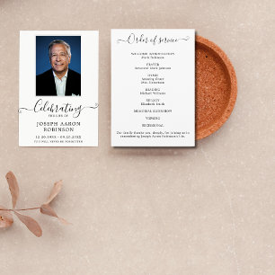 Celebration of Life Photo Order of Service Programme