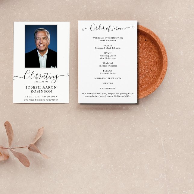 Celebration of Life Photo Order of Service Programme (Creator Uploaded)