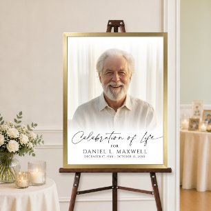 Celebration of Life Photo Script Welcome Sign