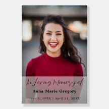 Celebration of Life Photo Simple Memorial Funeral