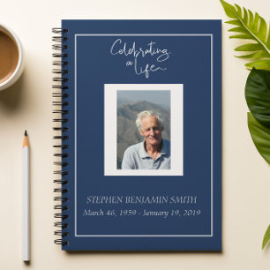 Celebration of Life Photo Template  Guest book