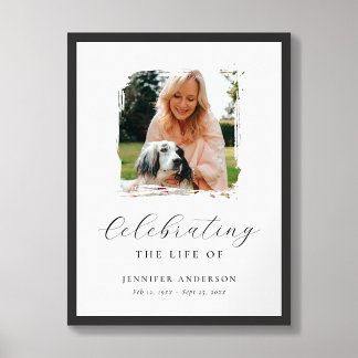 Celebration of Life Photo Welcome Sign