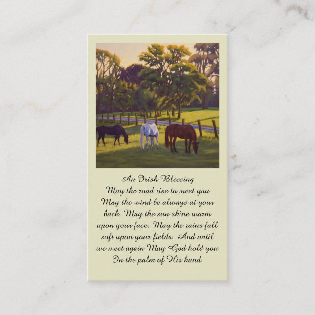 Celebration of Life Prayer Blessing Memorial Card (Front)