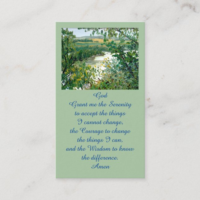 Celebration of Life Scenic Overlook Memorial Card (Front)