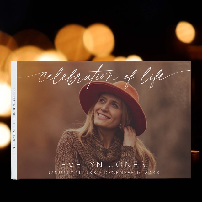 Celebration of Life Script Funeral Photo Guest Book (Creator Uploaded)