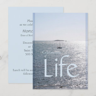 Celebration of Life Seascape 1 Invitation