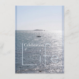 Celebration of Life Seascape 2 Invitation