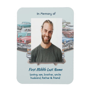 Celebration of Life Service Classic Vintage Car  Magnet