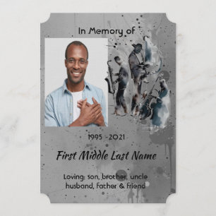 Celebration of Life Service Jazz Band Invitation