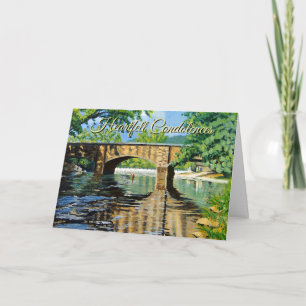 Celebration of Life Trout Stream Sympathy Card