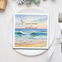 Celebration Of Life White Dove on Beach