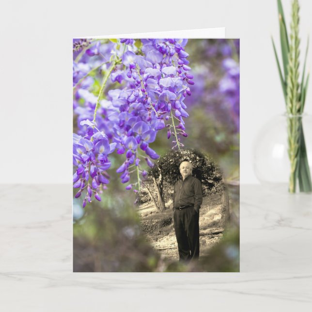 Celebration of Life Wisteria Announcement (Front)